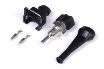 Picture of Haltech Oil Temperature Sensor High Range 150 Deg C 1-8 NPT Thread w-Bosch EV1 Plug & Pins