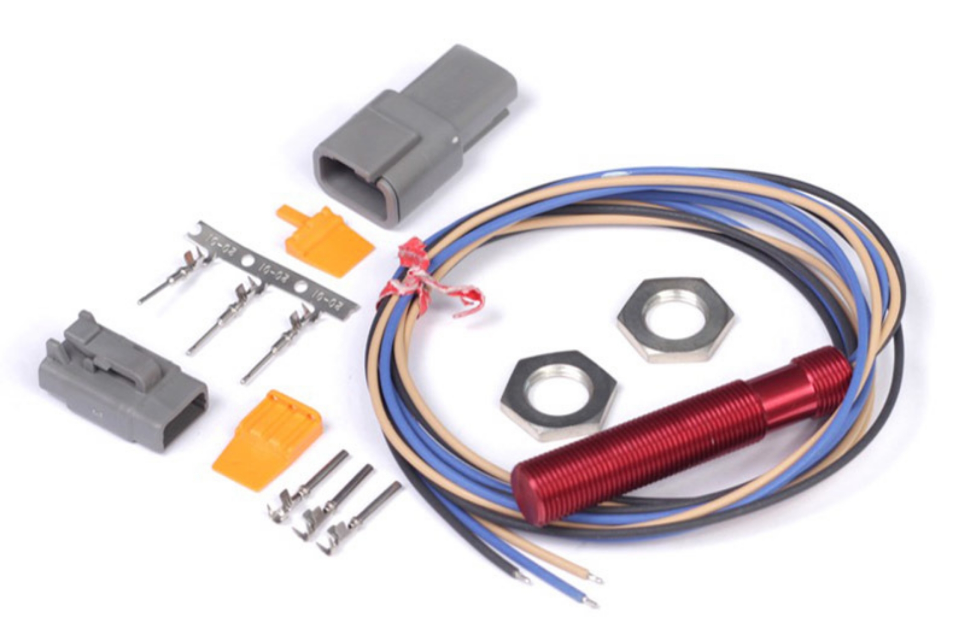 Picture of Haltech Red Single Channel Hall Effect Sensor M12x1-0 Wheel Speed-Crank-Cam