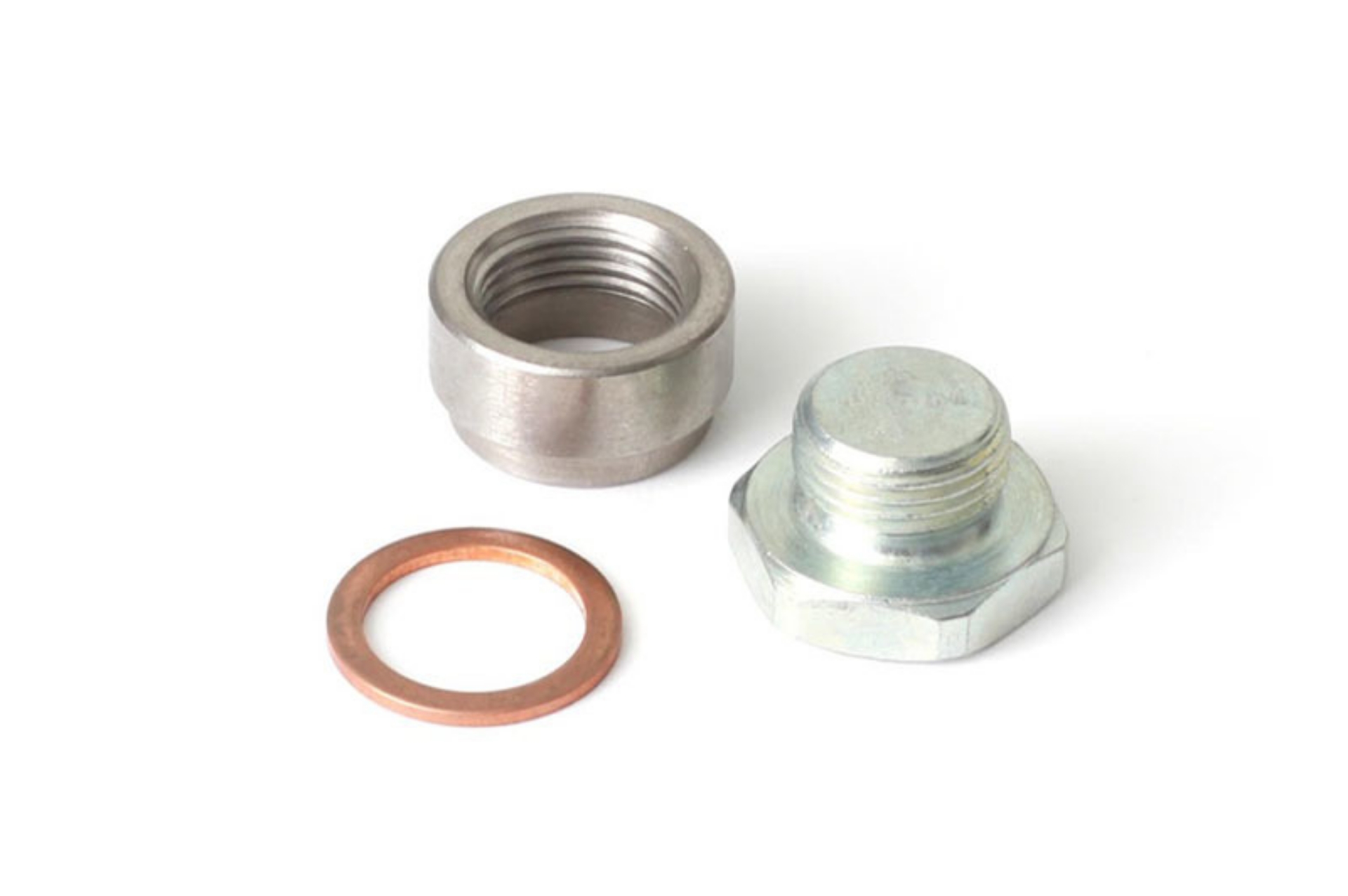 Picture of Haltech O2 Sensor Weld-On Bung w-Copper Washer & Blanking Plug M18 x1-5