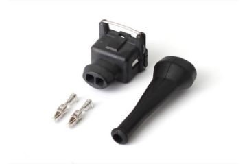 Picture of Haltech Bosch EV1 Square 2 Pin Junior Timer Female Connector Plug & Pins