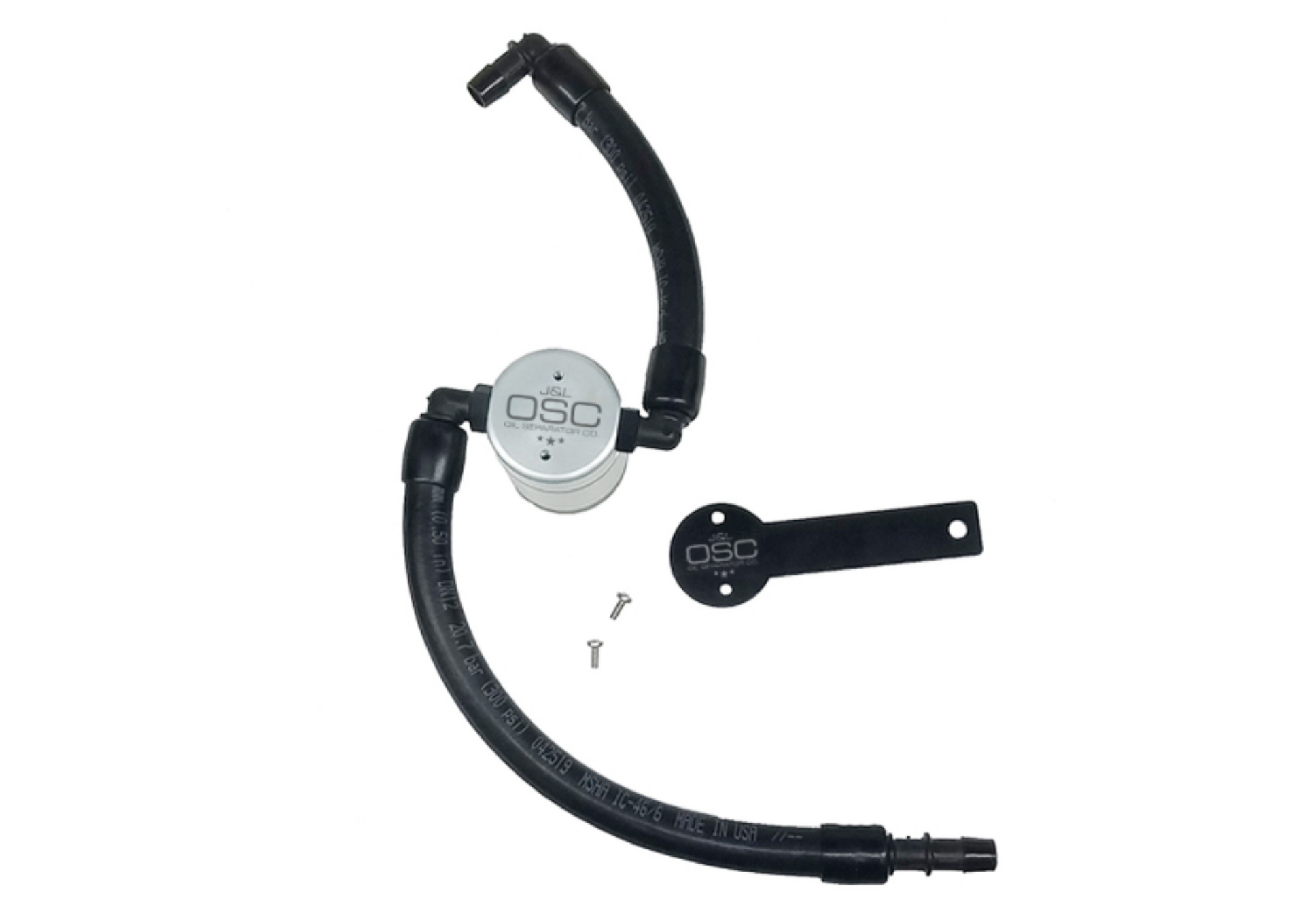 Picture of J&L 2019-2024 Dodge Ram 1500 5-7L Oil Separator 3-0 Passenger Side - Clear Anodized