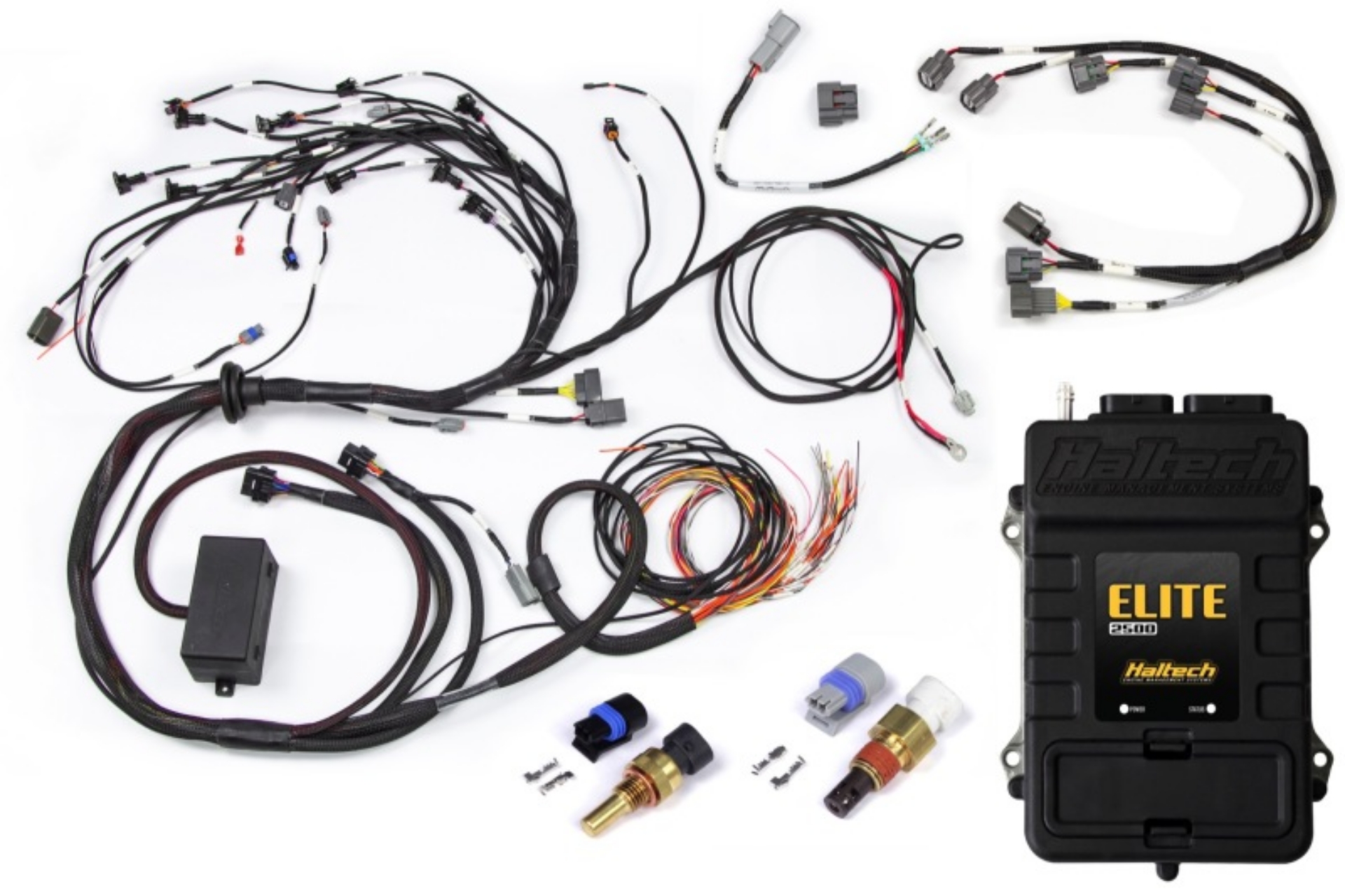 Picture of Haltech Elite 2500 Terminated Engine Harness ECU Kit w-Late Ignition