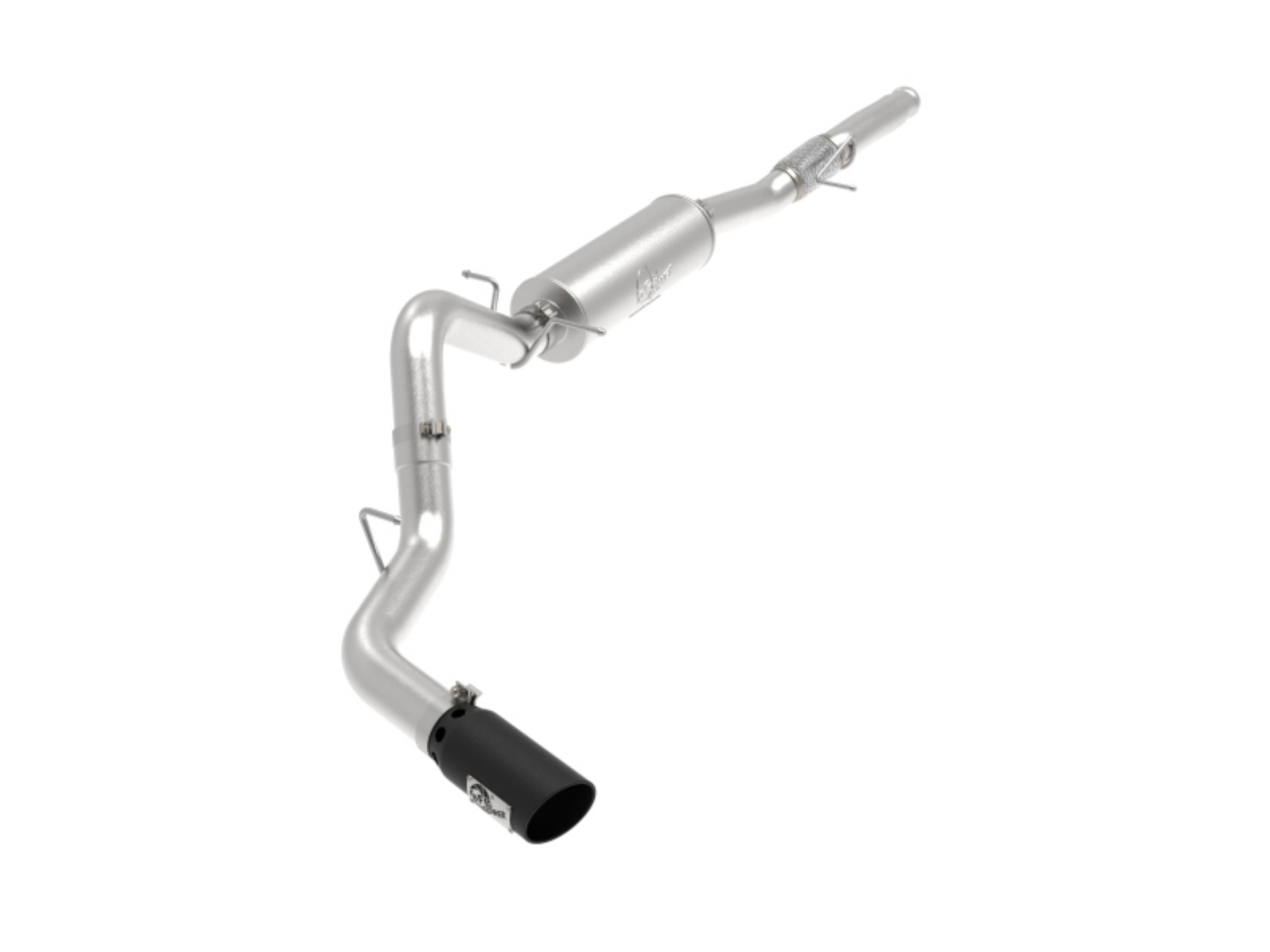 Picture of aFe Apollo GT Series 4in 409SS Cat Back Exh System w-Blk Tip 14-18 GM Silverado-Sierra 1500 V8-6-2L