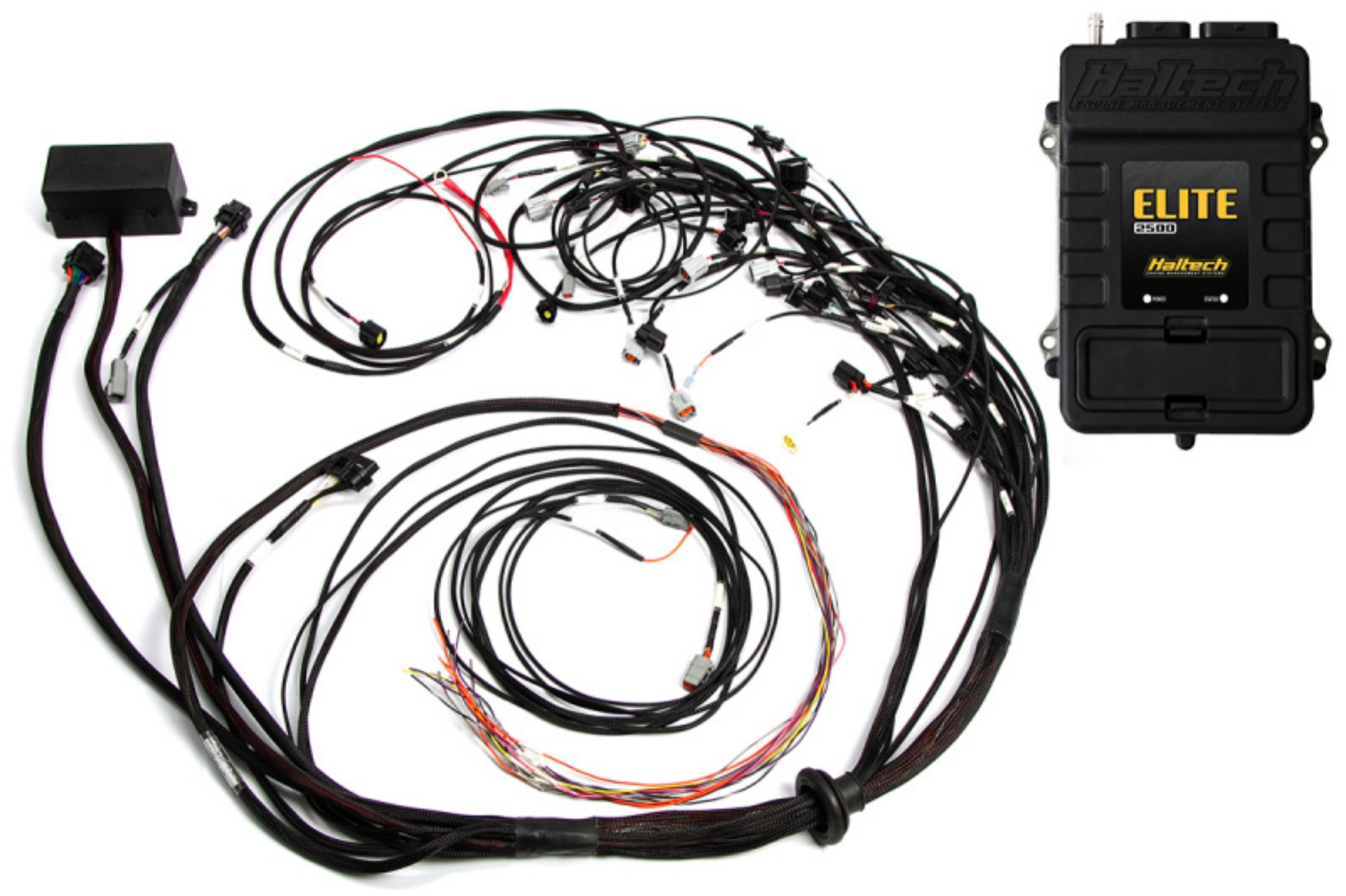Picture of Haltech Elite 2500 Terminated Harness ECU Kit w-OE Injector Connectors