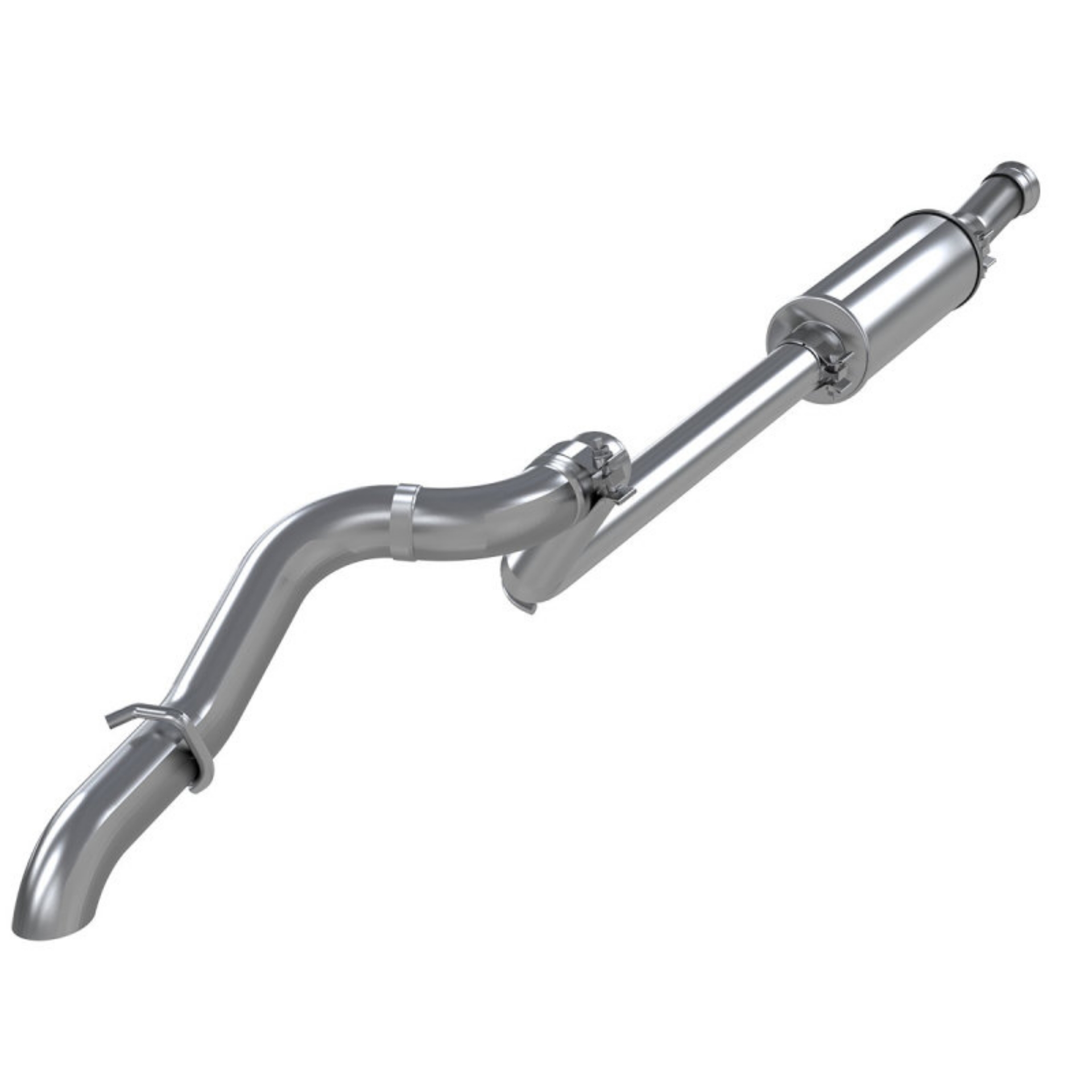 Picture of MBRP 18-20 Jeep Wrangler JL 2-5in Single Rear Exit Cat Back Exhaust - T304