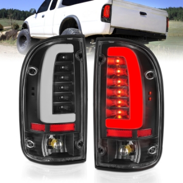 Picture of ANZO 95-00 Toyota Tacoma LED Taillights Black Housing Clear Lens Pair