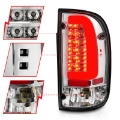 Picture of ANZO 95-00 Toyota Tacoma LED Taillights Chrome Housing Clear Lens Pair