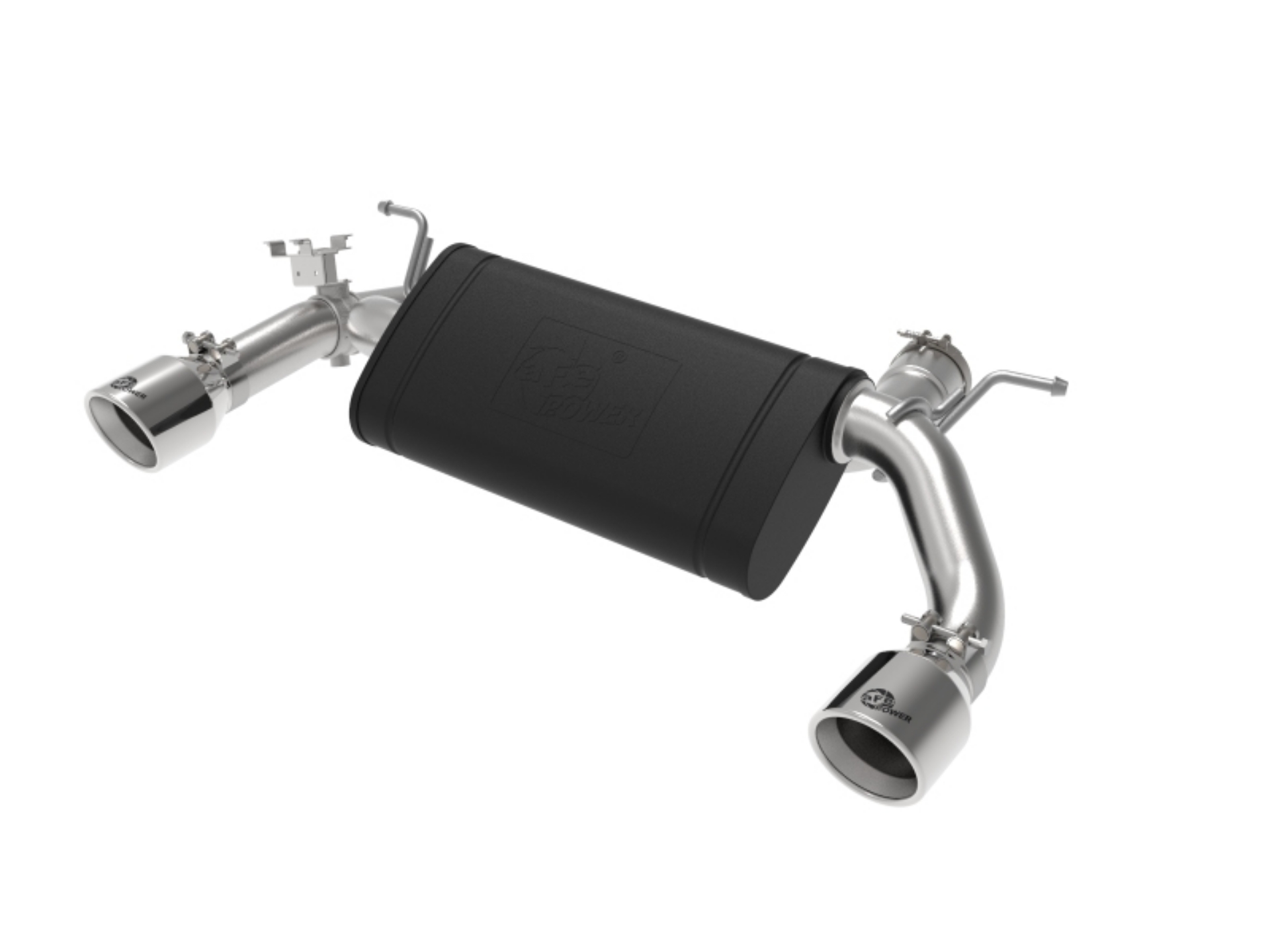 Picture of aFe MACHForce XP 3in to 2-5in 304 SS Axle-Back Exhaust w- Polished Tips 14-16 BMW M235i