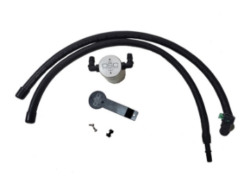 Picture of J&L 2020-2024 Ford Explorer 2-3L EcoBoost Driver Side Oil Separator 3-0 - Clear Anodized