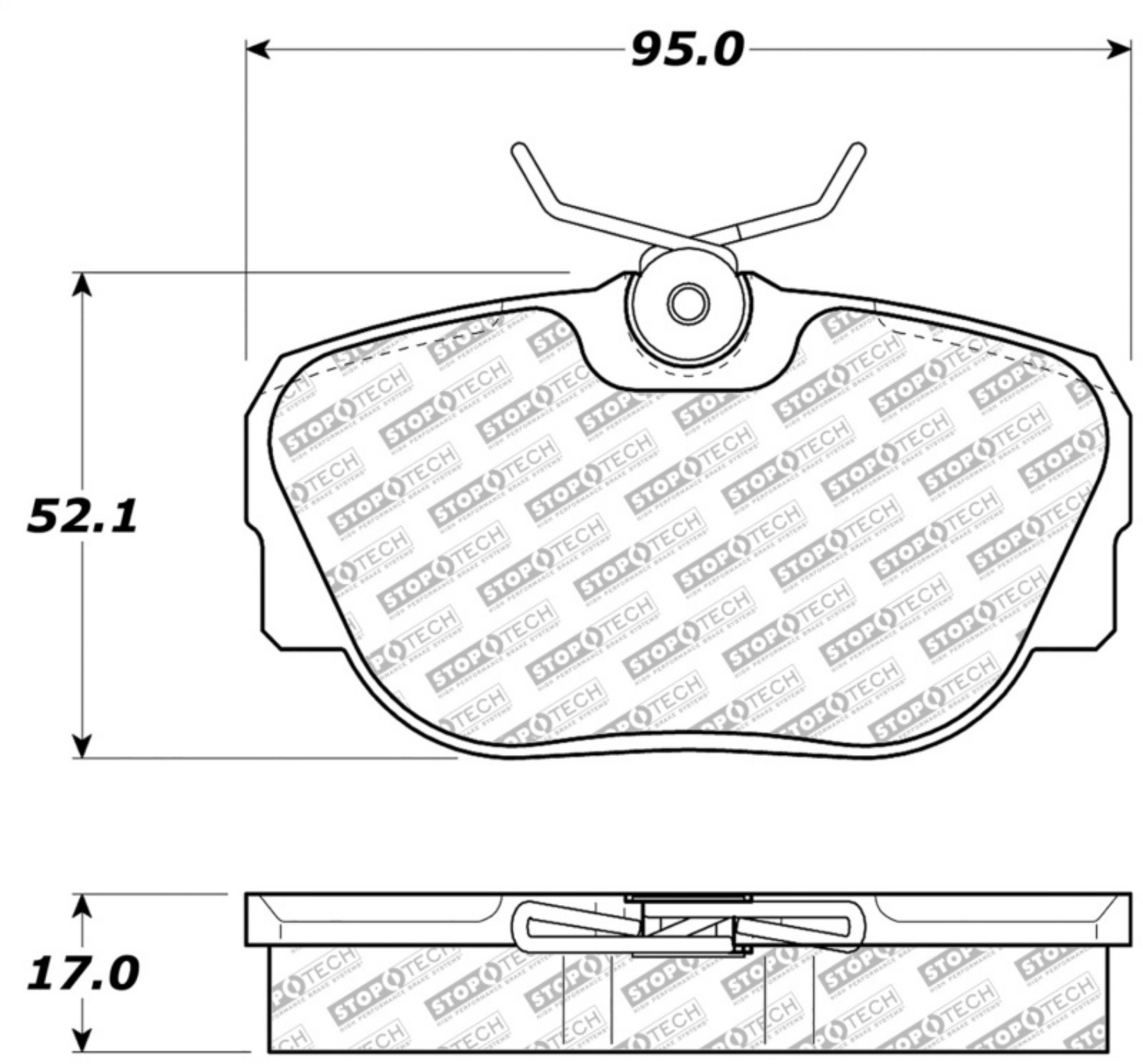 Picture of StopTech 87-93 Saab 900 Street Select Brake Pads Front - Rear