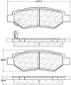 Picture of StopTech Street Select Brake Pads w-Hardware - Rear