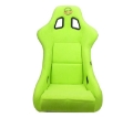 Picture of NRG FRP Bucket Seat PRISMA Edition - Large Neon Green Alcantara-  Pearlized Back