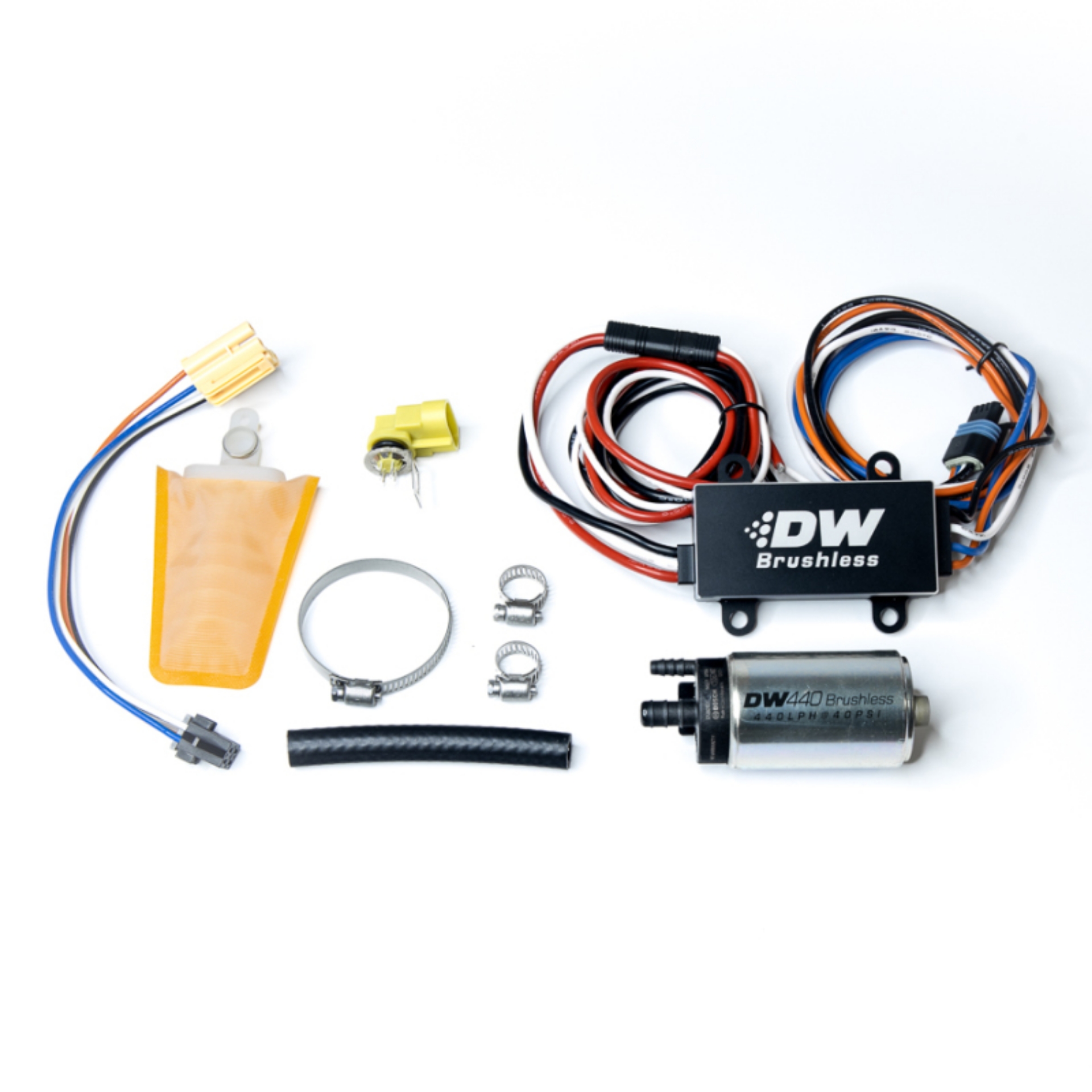 Picture of DeatschWerks DW440 440lph Brushless Fuel Pump Single-Dual Controller w- Install Kit 93-07 Subaru WRX