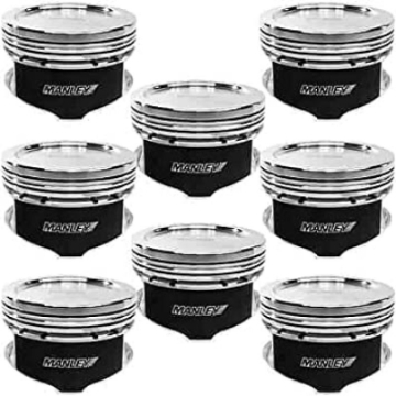 Picture of Manley Chevy Small Block LS 3-875-4-250in Bore Range Dish-Flat Top Custom Piston Set