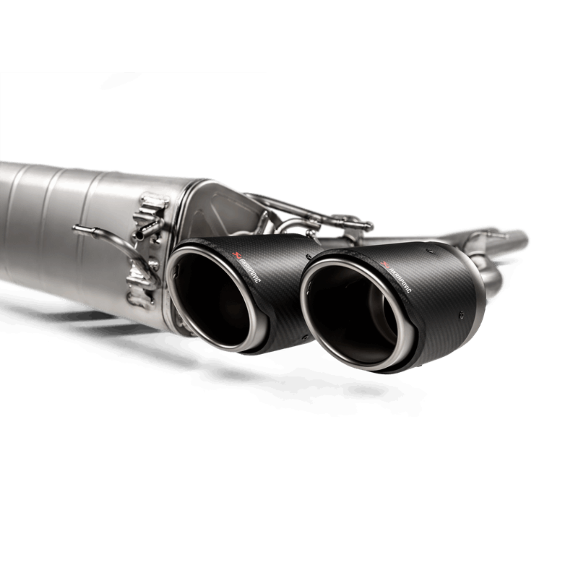 Picture of Akrapovic 2018+ Alfa Romeo Giulia Quadrifoglio Slip-On Line Titanium w-Titanium-Carbon Fiber Tips