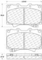 Picture of StopTech 98-07 Toyota Land Cruiser-Lexus LX470 Front Truck & SUV Brake Pad