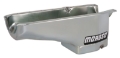 Picture of Moroso 1986+ Chevrolet SBC w-Passenger Side Dipstick Wet Sump 6qt 8-25in Steel Oil Pan - Black