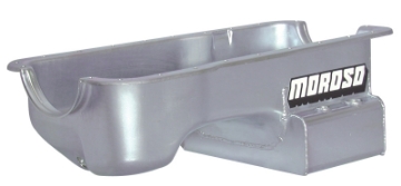 Picture of Moroso Ford 289-302 w-Rear Sump Kicked Out Road Race Baffled Wet Sump 7qt 7-5in Steel Oil Pan