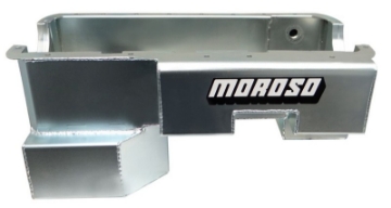Picture of Moroso Ford 351W w-Rear Sump & Billet End Seals Power Pouch Wet Sump 7qt 9in Steel Oil Pan