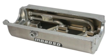 Picture of Moroso Pre-85 Chevrolet Small Block w-Three Pick Ups Sprint Car Dry Sump 6-5in Aluminum Oil Pan