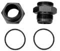 Picture of Moroso Vacuum Pump Fitting 16An to -16An w-O-Ring - Aluminum - 2 Pack