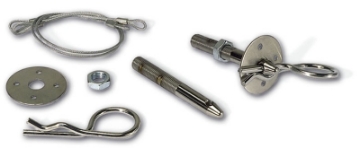 Picture of Moroso Oval Track Hood Pin Set - 3-8in Diameter - 3in Pin - Steel - 2 Pack