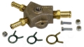 Picture of Moroso Universal Fuel Block Kit - 1-2in Hose Inlet w-Two 3-8in Hose Outlets