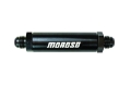 Picture of Moroso In-Line Fuel Filter - 6-5in -10An - 40 Micron SS Filter - Aluminum