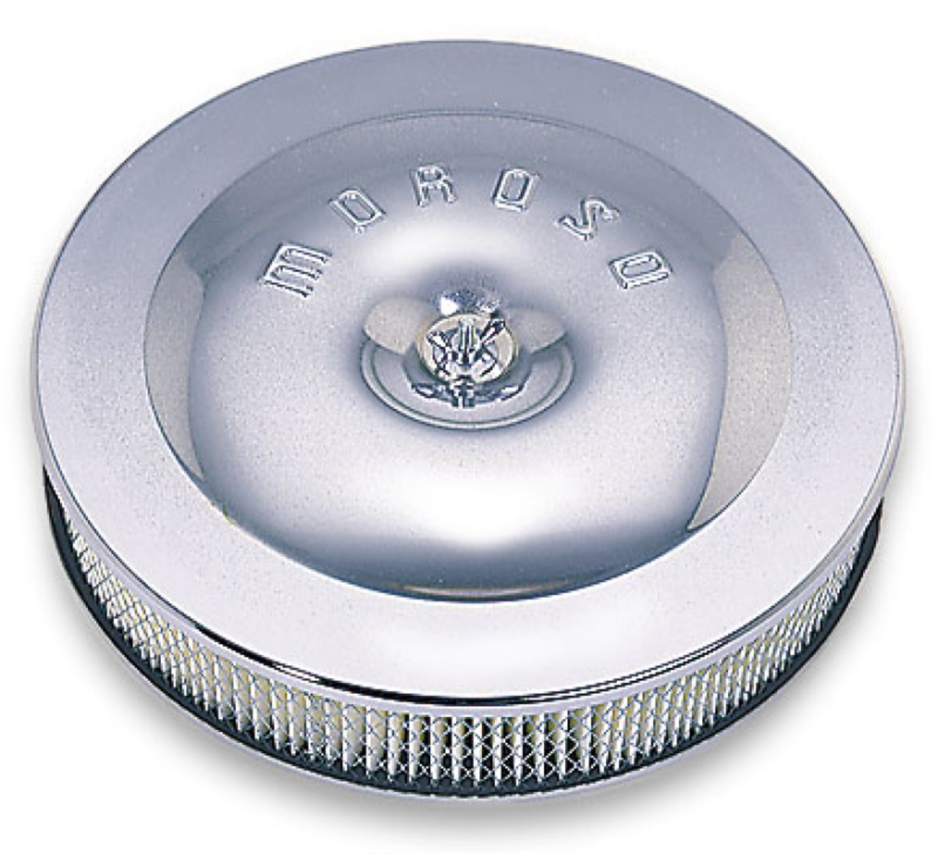 Picture of Moroso Race-Street Air Cleaner - 11-1-2in x 2-3-8in Filter - Steel - Chrome Plated