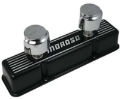 Picture of Moroso Chevrolet Small Block Valve Cover - 1 Cover w-2 Breathers - Black Finished Aluminum - Pair