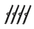 Picture of Moroso Chevrolet Small Block Valve Cover Hold Downs - Steel - Black Powder Coat - Set of 4