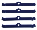 Picture of Moroso Chevrolet Small Block Valve Cover Hold Downs - Steel - Blue Powder Coat - Set of 4
