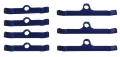 Picture of Moroso Chevrolet Big Block Valve Cover Hold Downs - Steel - Blue Powder Coat - Set of 7