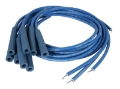 Picture of Moroso Universal Ignition Wire Set - Blue Max - Spiral Core - Unsleeved - Straight - Blue