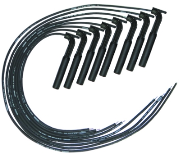 Picture of Moroso Universal-Hemi-BAE-AJPE Ignition Wire Set - Ultra 40 - Unsleeved - Long Handle - Black