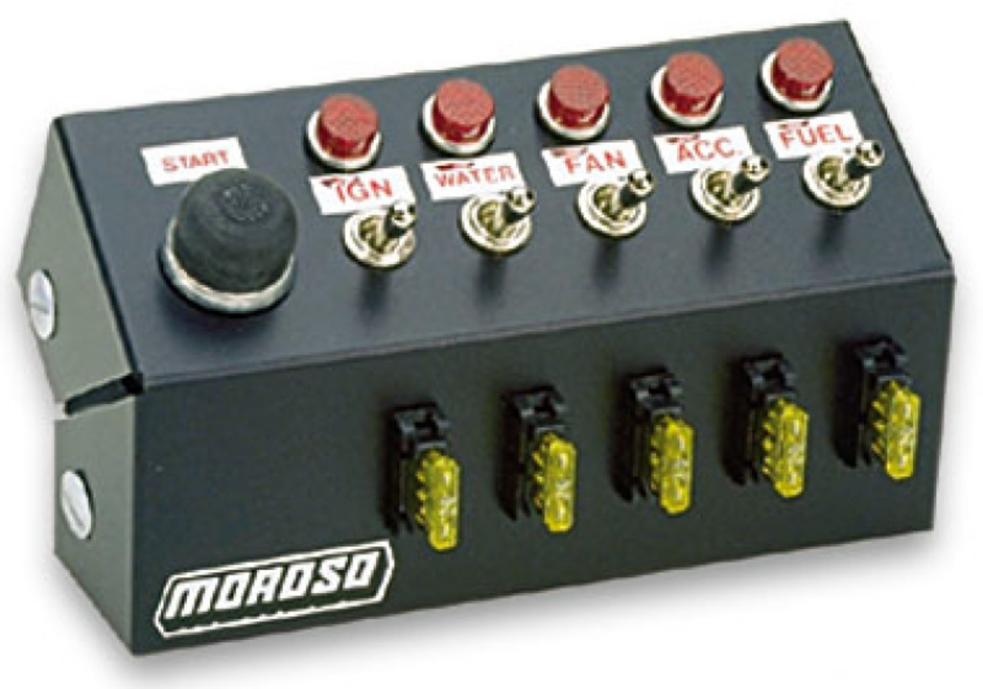 Picture of Moroso Toggle Switch Panel - Cage Mount - 7in - Five On-Off Switches
