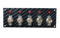 Picture of Moroso Toggle Switch Panel - Dash Mount - 2in x 5-5in - Grey-Black Fiber Design