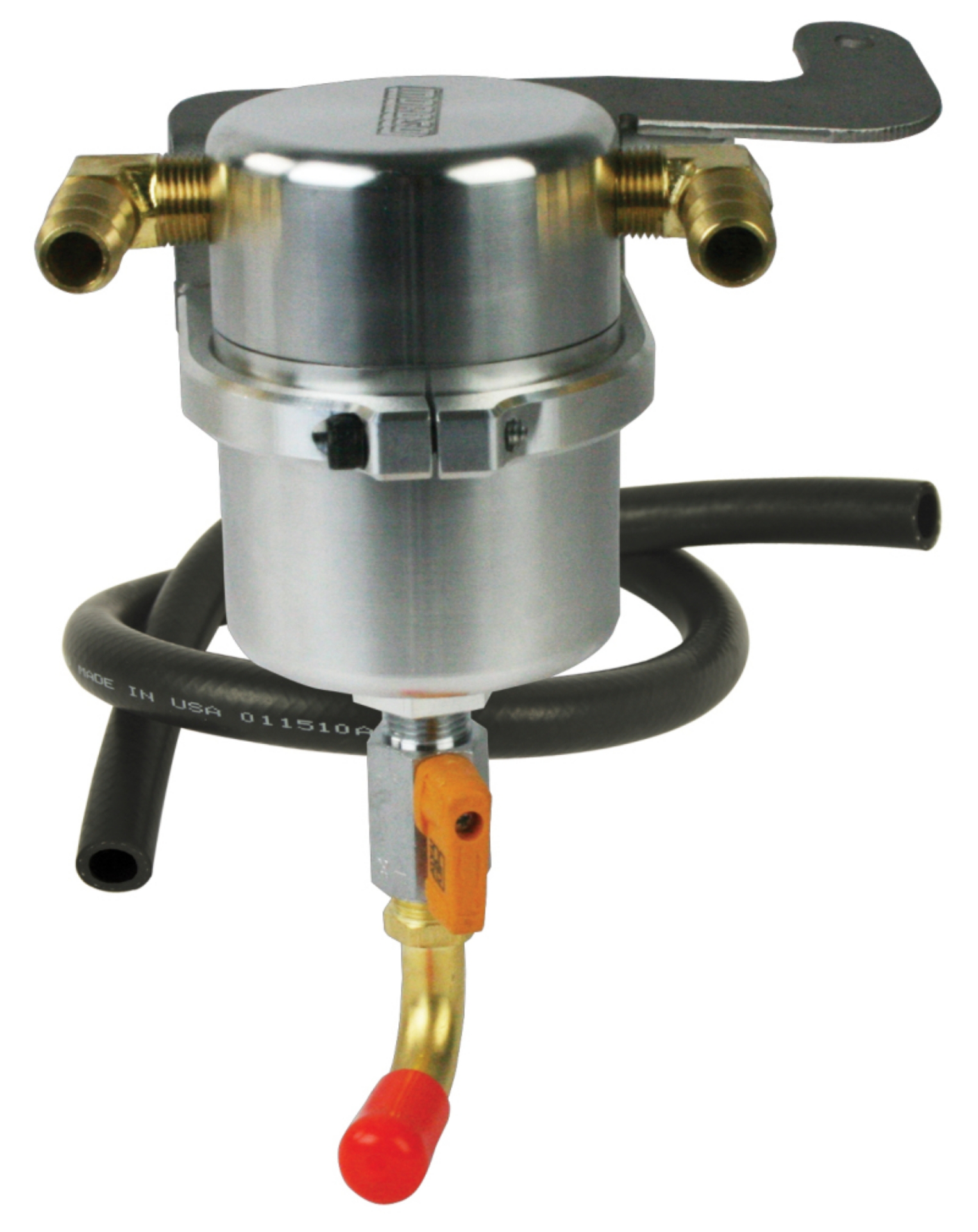 Picture of Moroso 11-14 Ford Roush Mustang Supercharged Air-Oil Separator Catch Can - Billet Aluminum