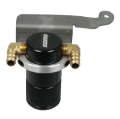 Picture of Moroso 11-14 Ford Mustang GT Air-Oil Separator Catch Can - Small Body - Billet Aluminum - Black