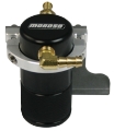 Picture of Moroso 10-15 Chevrolet Camaro SS w-Edelbrock S-C- Air-Oil Separator Catch Can - Billet Alum -Black