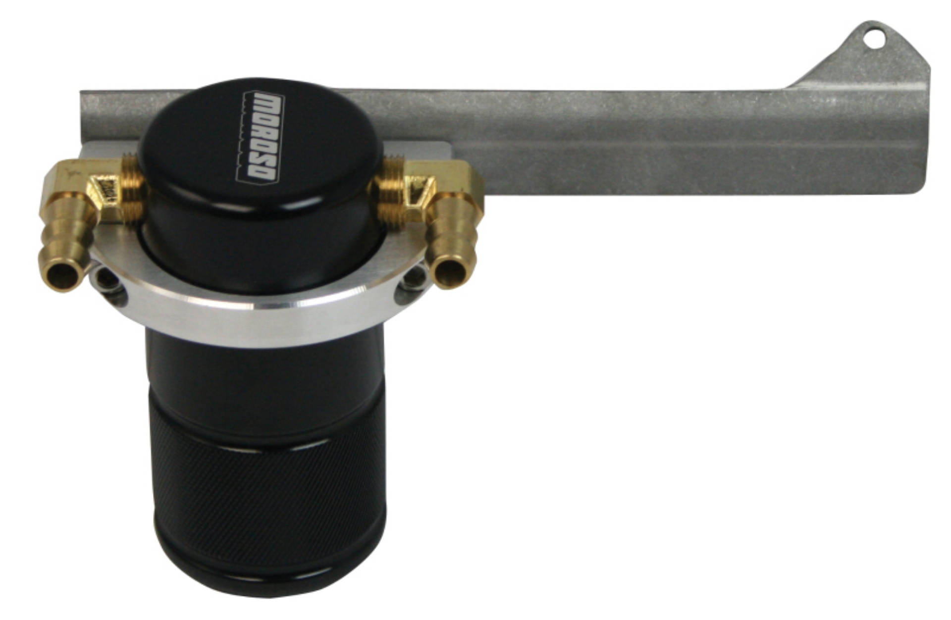 Picture of Moroso 13-18 Ford Focus ST Air-Oil Separator Catch Can - Small Body - Billet Aluminum - Black Finish