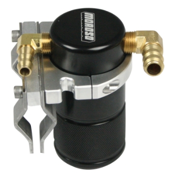 Picture of Moroso 12-19 Subaru BRZ-Scion FRS-Toyota 86 Air-Oil Separator Catch Can - Billet Aluminum - Black