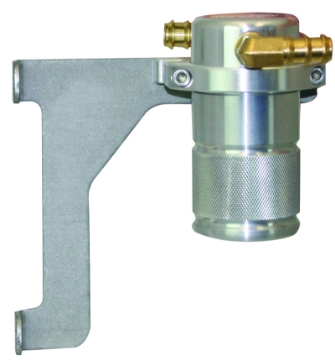 Picture of Moroso 12-18 Jeep 3-6L JK Air-Oil Separator Catch Can - Small Body - Billet Aluminum