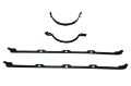 Picture of Moroso Chevrolet Big Block Mark IV Race Pattern Oil Pan Gasket - Multi-Piece - Reinforced Steel