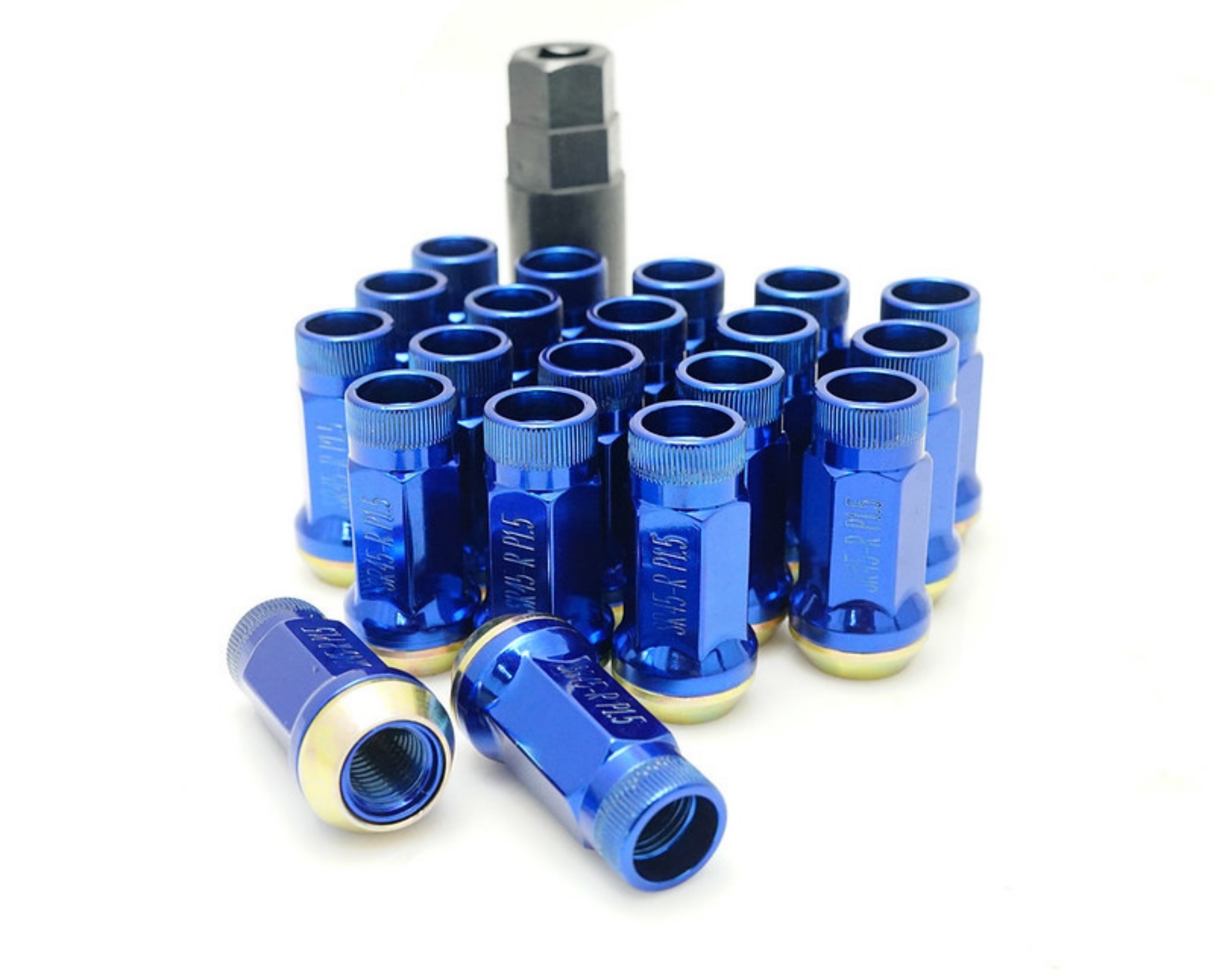 Picture of Wheel Mate Muteki SR45R Lug Nut Kit 12x1-25 - Blue