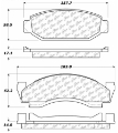 Picture of StopTech 73-86 Ford Bronco Front Truck & SUV Brake Pad