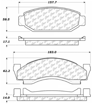 Picture of StopTech 73-86 Ford Bronco Front Truck & SUV Brake Pad