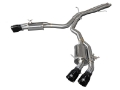 Picture of aFe 18-20 Audi RS5 Coupe MACH Force-Xp 3in to 2-5in 304 SS Axle-Back Exhaust System Quad Black Tip