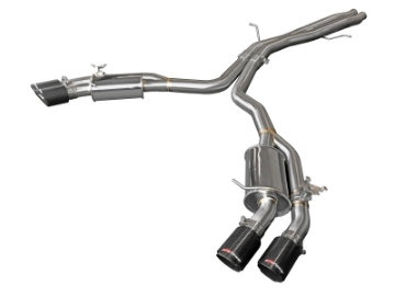 Picture of aFe 18-20 Audi RS5 Coupe MACH Force-Xp 3in to 2-5in 304 SS Axle-Back Exhaust System-Quad Carbon Tips