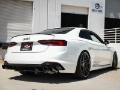 Picture of aFe 18-20 Audi RS5 Coupe MACH Force-Xp 3in to 2-5in 304 SS Axle-Back Exhaust System-Quad Carbon Tips